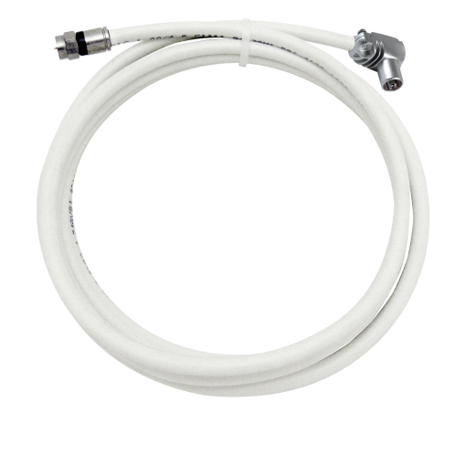 Chicote coaxial Classe A Conectores de compressão ''F'' - PROEasyF ''CEI'' fêmea