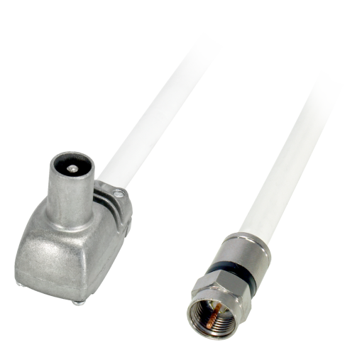 Chicote coaxial Classe A Conectores de compressão ''F'' - PROEasyF ''CEI'' macho