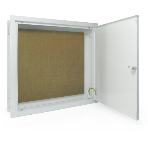 DataCoaxialfiber Terminal Enclosure with flexible front frame Coaxial, data, telephone and optical fiber cable