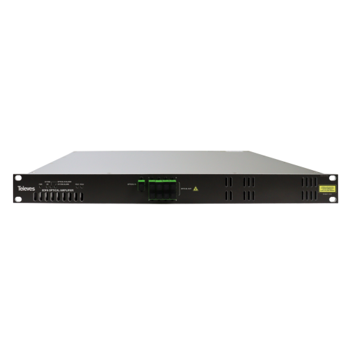 8-output EDFA optical amplifier, 1RU rack 19'' 1550 nm, Po 10 dBm