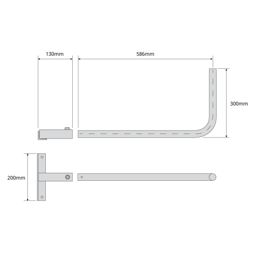 586 mm window accessory Zinc  RCP