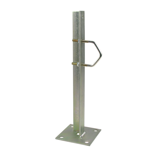 Straight bracket with L-shaped profile, 300 mm Zinc  RCP