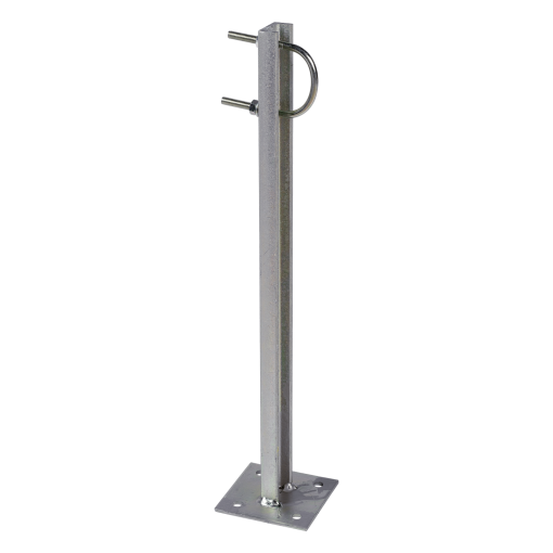 Straight bracket with U-shaped profile, 500 mm Zinc  RCP