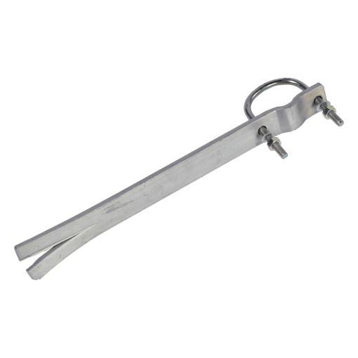Straight bracket with I-shaped profile, 350 mm Zinc  RCP