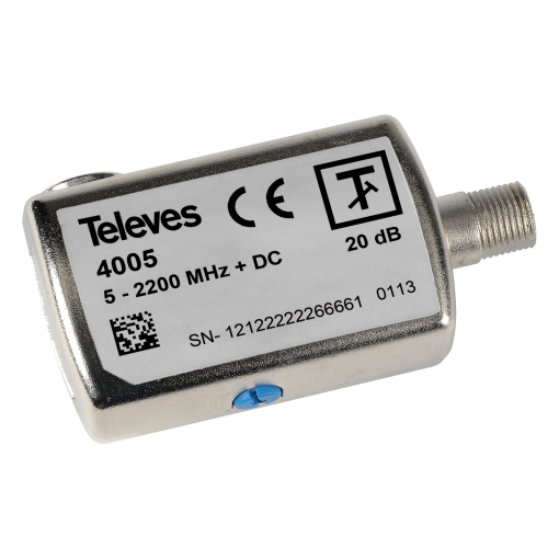 Adjustable attenuator for terrestrialsatellite signal 0 dB-20 dB regulation