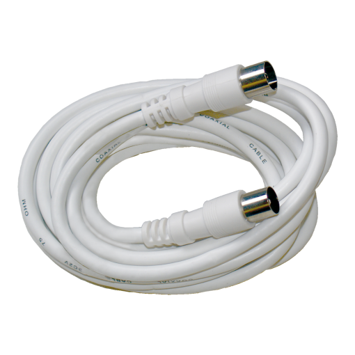 Coaxial cable lead micro IEC male-female connectors