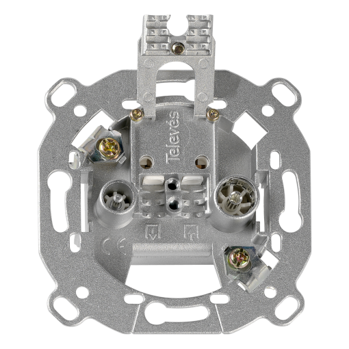 Through outlet bridged 2 connectors FMTV-SAT