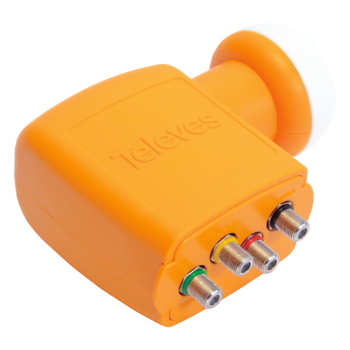 Quattro LNB offset 4 outputs Hh-Vh-Hl-Vl