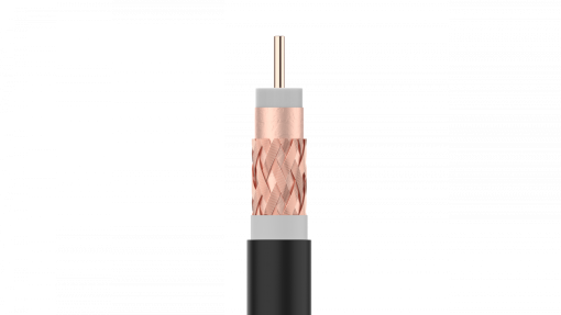 Cabo coaxial T100plus, 16PRtC Euroclasse Fca e blindagem de classe A