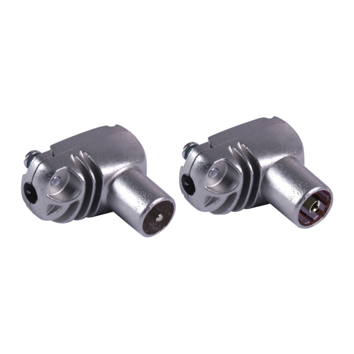 Elbowed PROEasyF IEC connector with class A shielded Universal Ø 5...7.5 mm