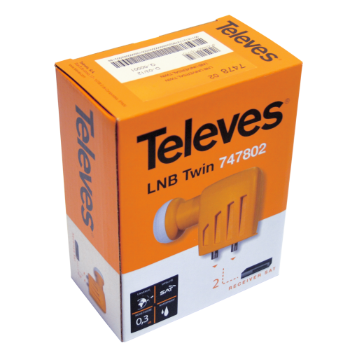 Twin LNB offset 2 outputs HhVhHlVl