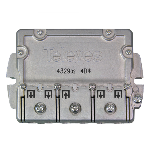 EasyF 4W Splitter 5...2400 MHz 9 dB7.5 dB