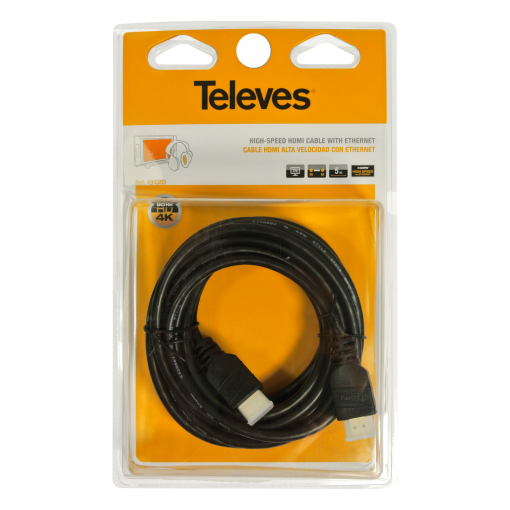 Cabo HDMI Alta Velocidade com Ethernet Ultra Alta Definição
