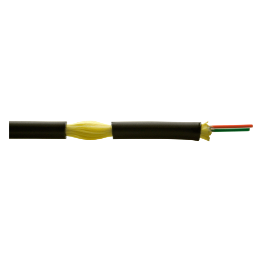 Cabo FK2 monomodo 2 fibras, Euroclasse Dca e LSFH resistente aos raios UV, de exterior
