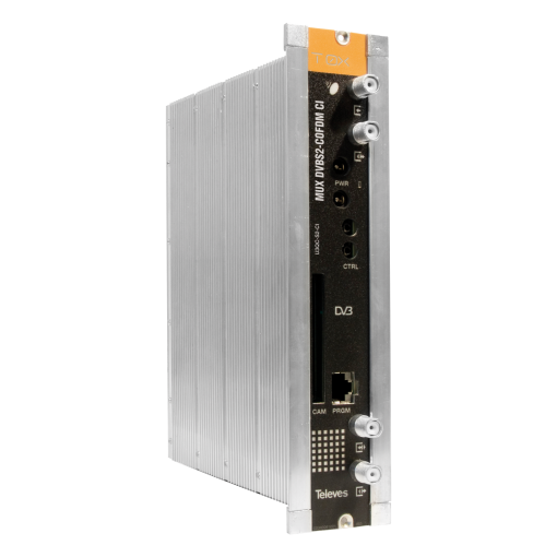 Transmodulator equipped with remultiplexing DVBSS2 - DVBT, with CI