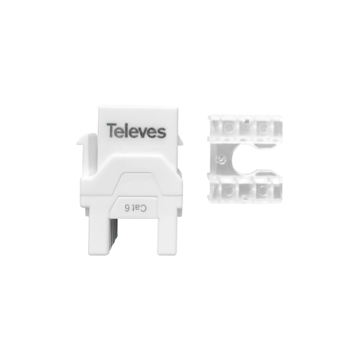 Conector RJ45 fêmea UTP Cat 6 para cabos de dados 