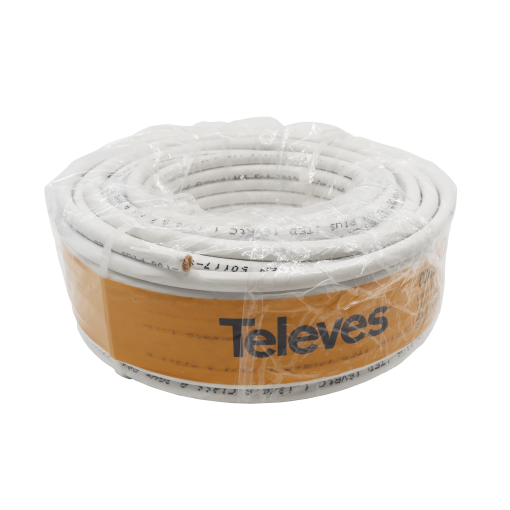 Trishielded coaxial cable lead