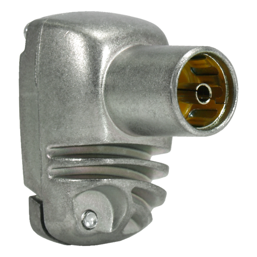 Elbowed PROEasyF IEC connector with class A shielded Universal Ø 5...7.5 mm