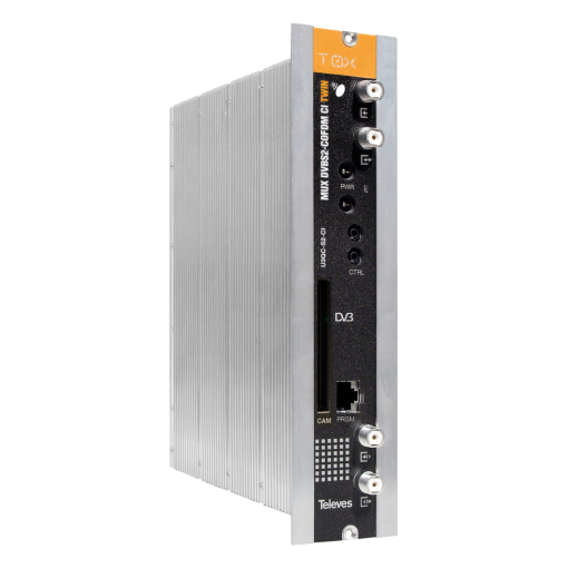 Transmodulator equipped with remultiplexing DVBSS2 - DVBT, with CI