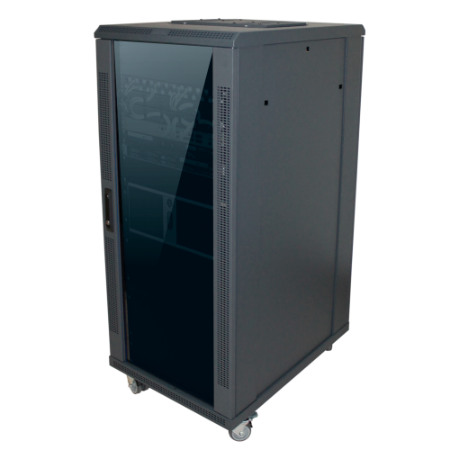 Communications rack mounted and adjusted, 27RU, 600mmx1000mm