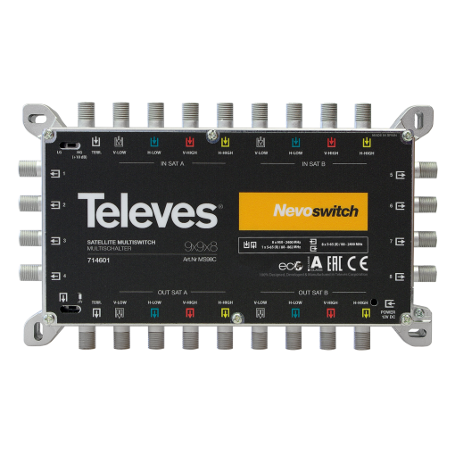NevoSwitch 9 inputs - 8 outputs 
