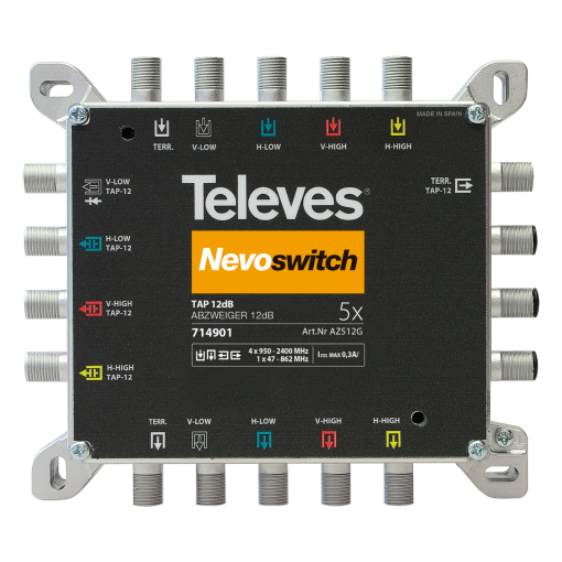 NevoSwitch tap 5 inputs 12dB
