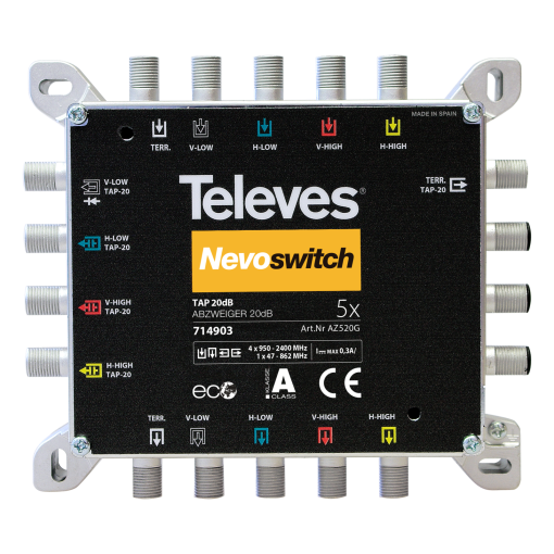 NevoSwitch tap 5 inputs 20dB