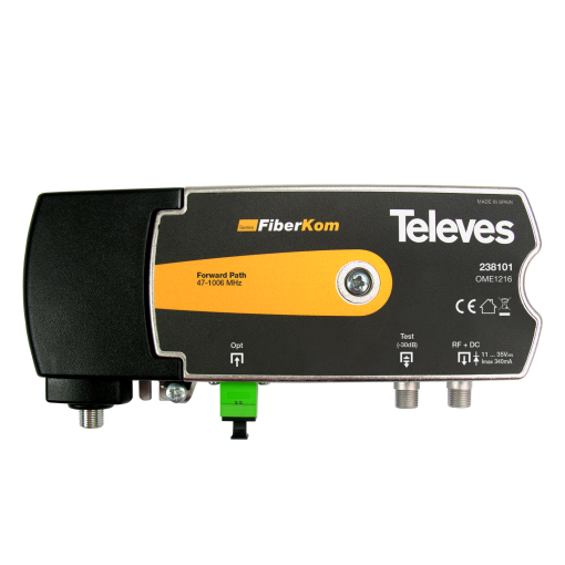FiberKom optical mini-receiver equipped with OLC technology 1200...1600 nm