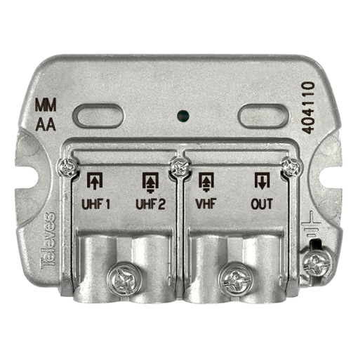 Terrestrial signal combiner 3 inputs VHF-UHF-UHF