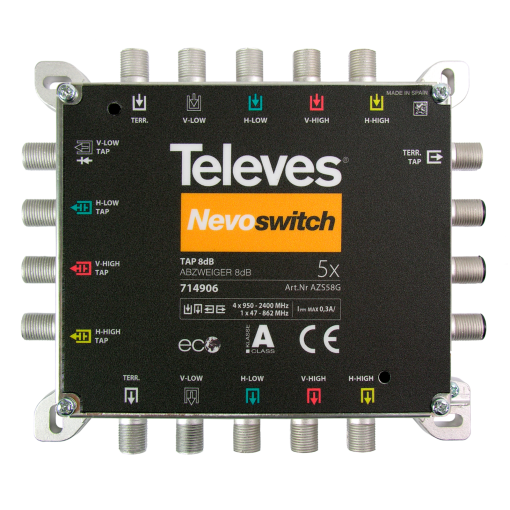 NevoSwitch tap 5 inputs 8dB