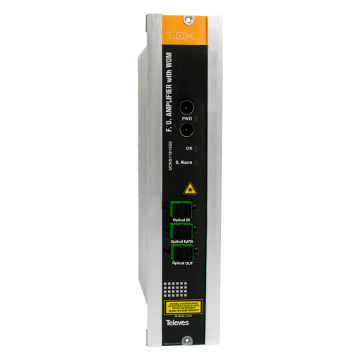 1-output YEDFA optical amplifier with WDM 1550 nm, Po 19dBm