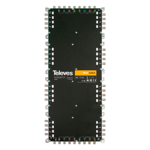 NevoSwitch equipped with 9 QUAD inputs and 32 outputs