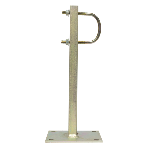 Straight bracket with U-shaped profile, 300mm Zinc  RCP