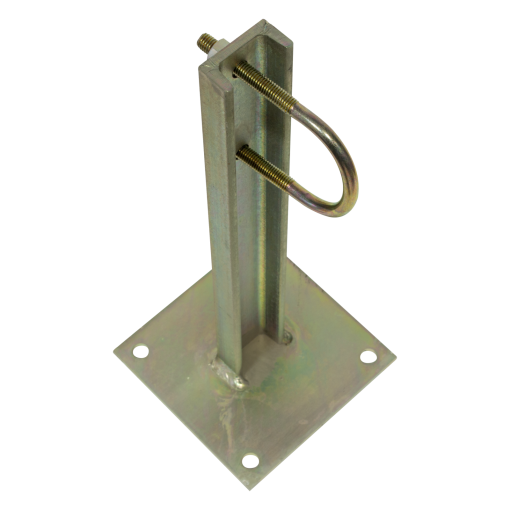 Straight bracket with U-shaped profile, 300mm Zinc  RCP