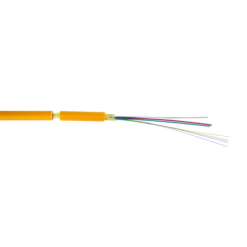 Cabo multifibra FK16 monomodo 16 fibras, Euroclasse Dca e LSFH resistente aos raios UV, de interiorexterior