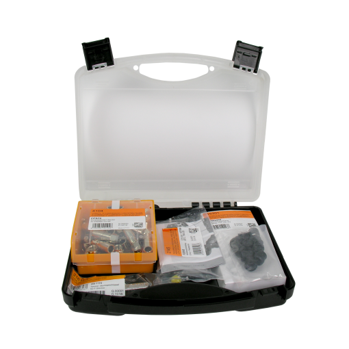 Kit de conectorização de compressão Tipo ''F'' - Para cabos coaxiais de isolamento duplo