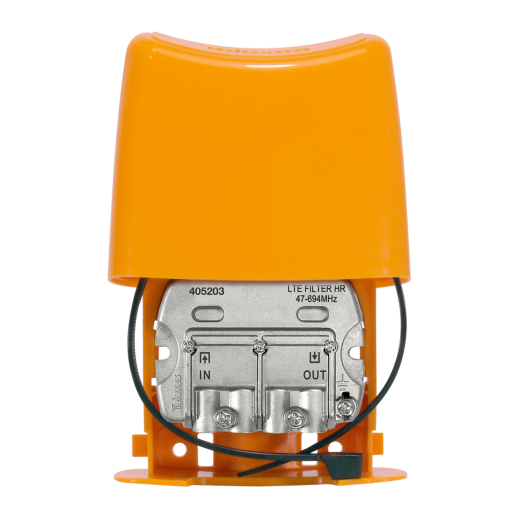 HR High Rejection LTE4G filter, with DC pass 47...694 MHz Ch.48, ''EasyF'' connection