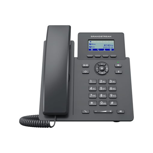 Telefone IP 1 conta SIP, 3 teclas XML e ecrã LCD