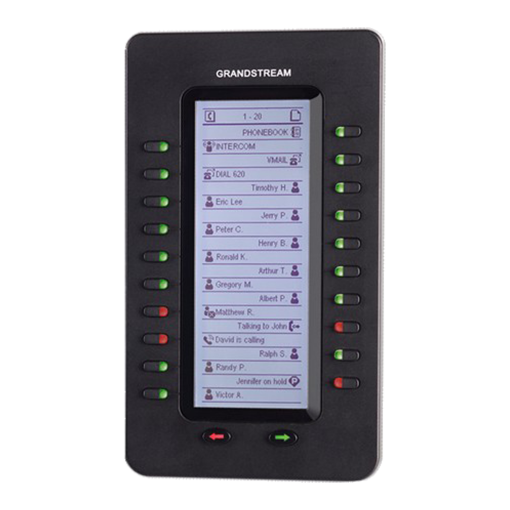 Extensão de teclado para telefone de operadora IP PoE 20 teclas BLF e ecrã LCD