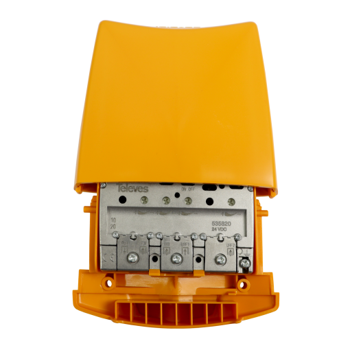 High-gain mast amplifier LTE700, 2nd Digital Dividend 4 inputs FM-BIIIDAB-UHF-UHF