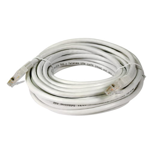 Patch cord UUTP Cat 6 PVC, branco