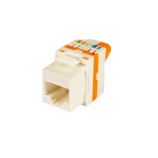Conector RJ45 Easy Twist fêmea UTP Cat 6A para cabos de dados 