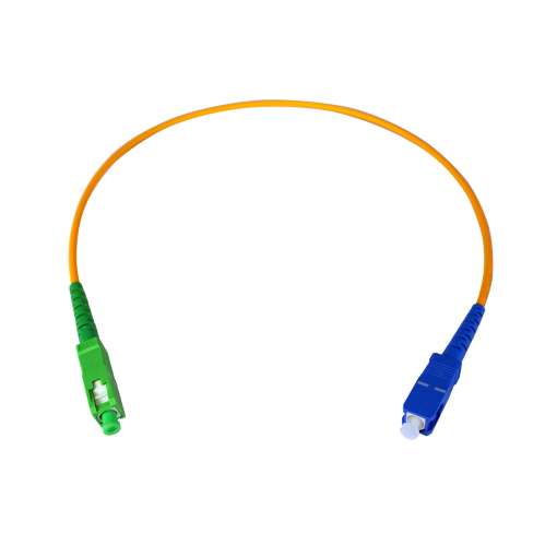 Chicote de fibra óptica pré-conectorizado SCAPC  SCUPC, monomodo SM, LSFH e Euroclasse Dca de interior
