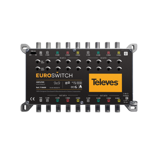 Amplificador EuroSwitch 9 entradas 2731dB