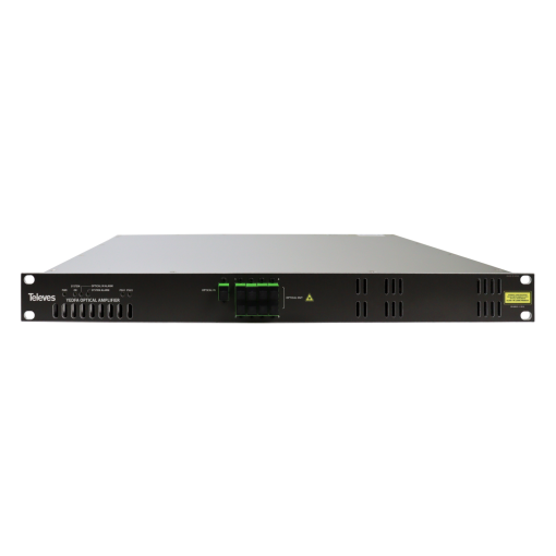 8-output YEDFA optical amplifier, 1RU rack 19''  1550 nm, Po 20 dBm