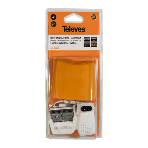 Kit de amplificador de mastro NanoKom e Fonte de alimentação PicoKom Ref. 561521  Ref. 5796