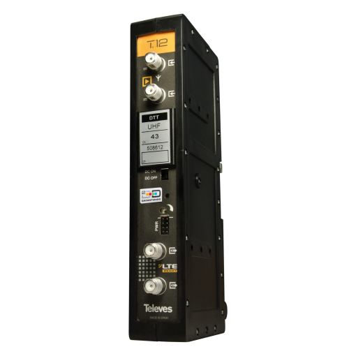 Amplificador monocanalmulticanal T12 UHF TDT 470...862MHz