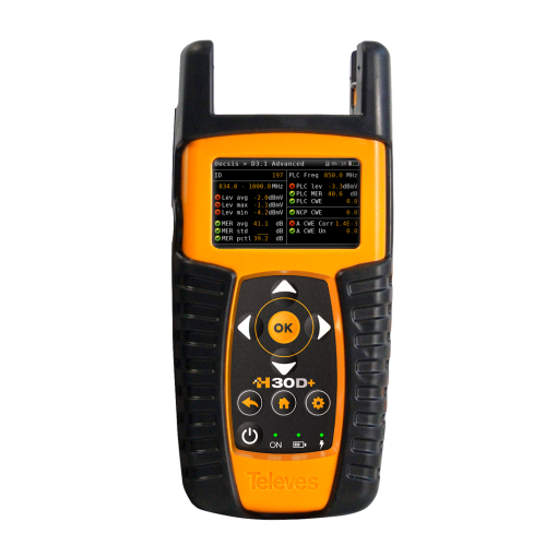 H30D FULL DVB-C  DVB-TT2 sprectrum analyzer with DOCSIS 3.1 Carrying Case and Coaxial Cable Lead included