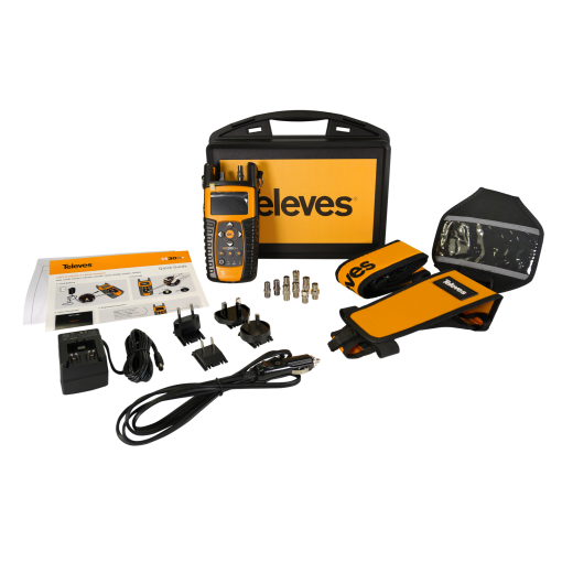 H30D FULL DVB-C  DVB-TT2 sprectrum analyzer with DOCSIS 3.1 Carrying Case and Coaxial Cable Lead included