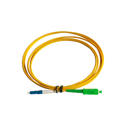 Chicote de fibra óptica pré-conectorizado LCUPC  SCAPC, monomodo SM, LSFH de interior